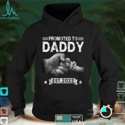 Promoted To Daddy Est.2022 Retro Fathers Day New Dad T Shirt