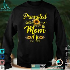 Promoted To Mom Est 2023 Sunflower Gifts New Mom T Shirt