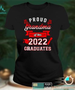 Proud Grandma Of Two 2022 Graduates Red Shirt