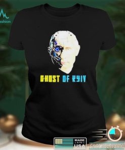 Putin Ghost of Kyiv Putin half face robot shirt