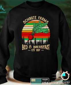 Schrute farms bed and breast est 1812 vintage shirt