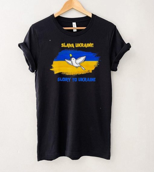 Slava Ukraini Glory To Ukraine Ukrainian Flag Peace Dove Save Ukraine shirt