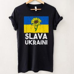 Slava Ukraini Sunflower Stand With Ukraine Mens Womens T Shirt