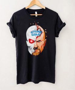 Stone Cold Steve Austin half skull cartoon shirt