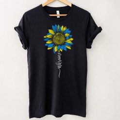 Sunflower Ukrainian Flag Shirts Support Ukraine Love Peace T Shirt