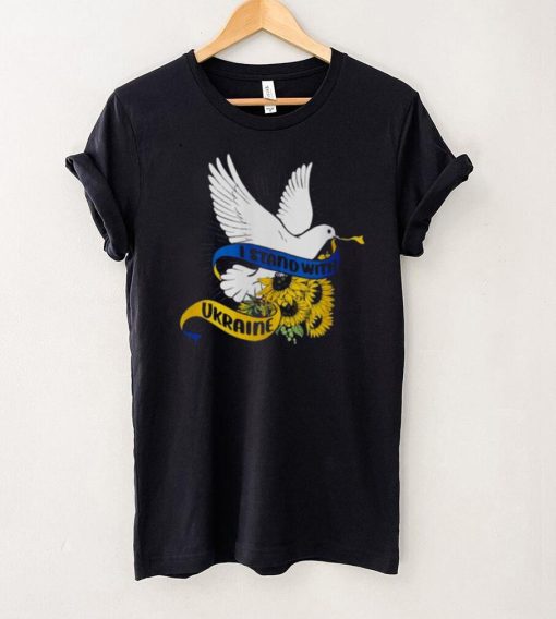 Sunflowers and Peace Dove Stand With Ukraine Shirt