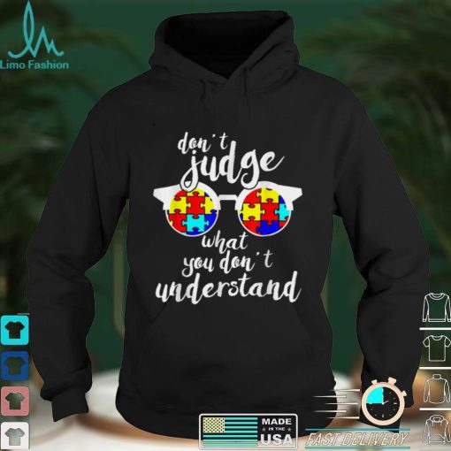 Sunglasses Puzzle Autism Awareness Tee For Men Women Kids T Shirt