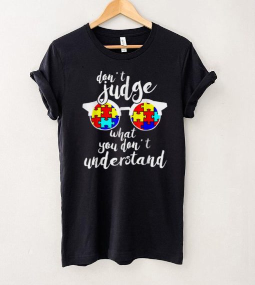 Sunglasses Puzzle Autism Awareness Tee For Men Women Kids T Shirt