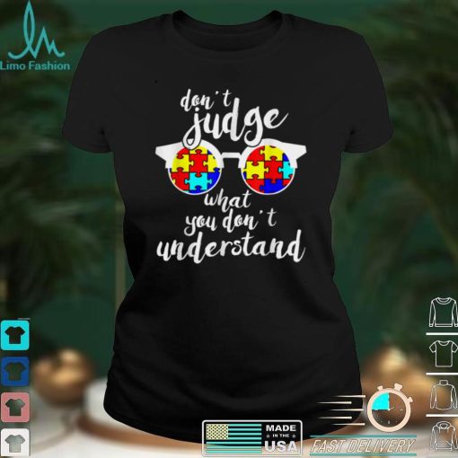 Sunglasses Puzzle Autism Awareness Tee For Men Women Kids T Shirt