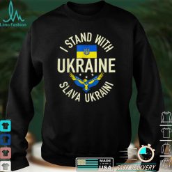 Support Ukraine I Stand With Ukraine Ukrainian Flag Patriot T Shirt