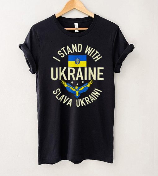 Support Ukraine I Stand With Ukraine Ukrainian Flag Patriot T Shirt