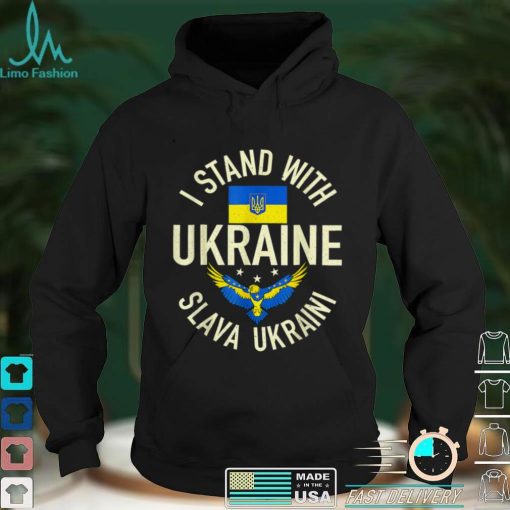 Support Ukraine I Stand With Ukraine Ukrainian Flag Patriot T Shirt