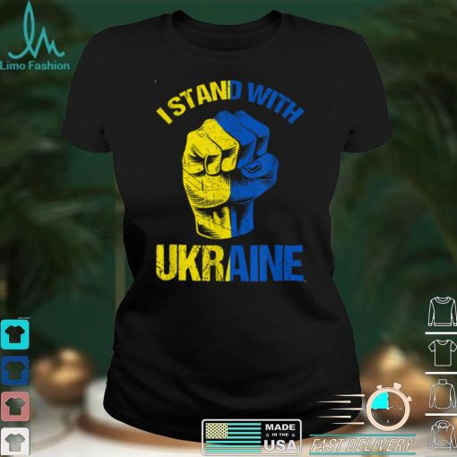 Support Ukraine I Stand With Ukraine Ukrainian Flag T Shirt