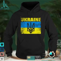 Support Ukraine Stand I With Ukraine Ukrainian Flag America Pullover Hoodie