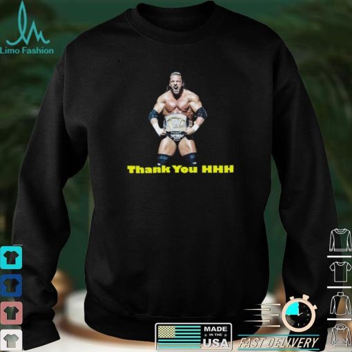 Thank You Triple H WWE Star Retire T shirt