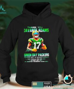 Thank you Davante Adams Green Bay Packers 20142022 signature shirt