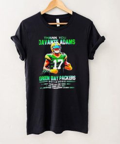 Thank you Davante Adams Green Bay Packers 20142022 signature shirt
