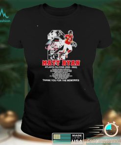 Top atlanta Falcons Matt Ryan 2008 2022 thank you for the memories shirt