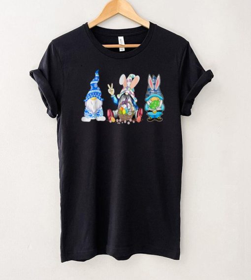 Trio Gnomes Camouflage Bunnies Easter Bunny Rabbit Egg Hunt T Shirt B09VXHWBFF