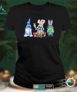 Trio Gnomes Camouflage Bunnies Easter Bunny Rabbit Egg Hunt T Shirt B09VXHWBFF