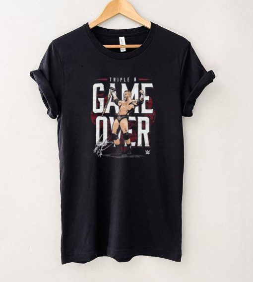 Triple H Retires Game Over Signatures T shirt