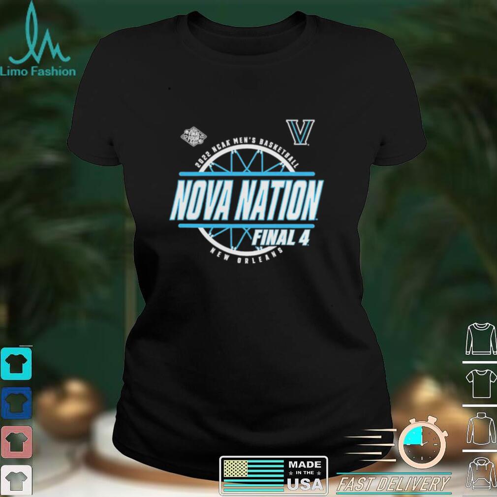 Villanova Wildcats 2022 NCAA Men’s Basketball Tournament March Madness Final Four Baseline T Shirt
