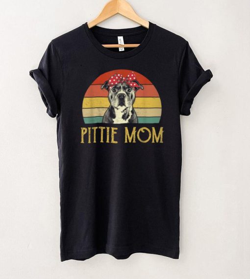 Vintage Pittie Mom Shirt Pitbull Dog Lovers Mothers Day T Shirt B09VXG167F