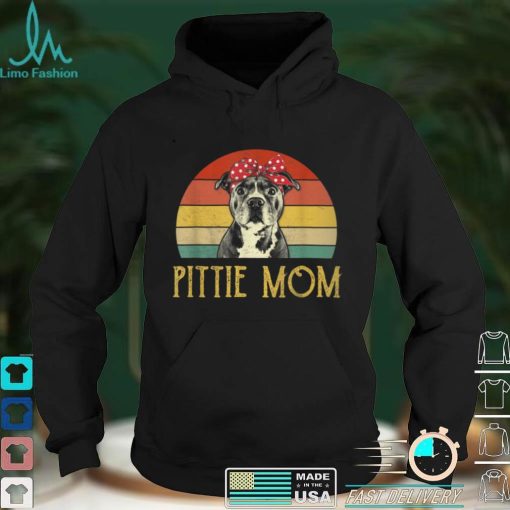 Vintage Pittie Mom Shirt Pitbull Dog Lovers Mothers Day T Shirt B09VXG167F