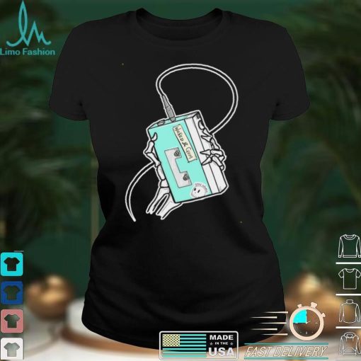 Walkman and Grim cassette shirt