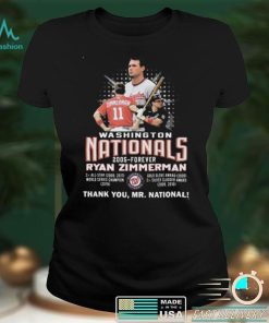 Washington Nationals 2005 forever Ryan Zimmerman thank you Mr.National shirt