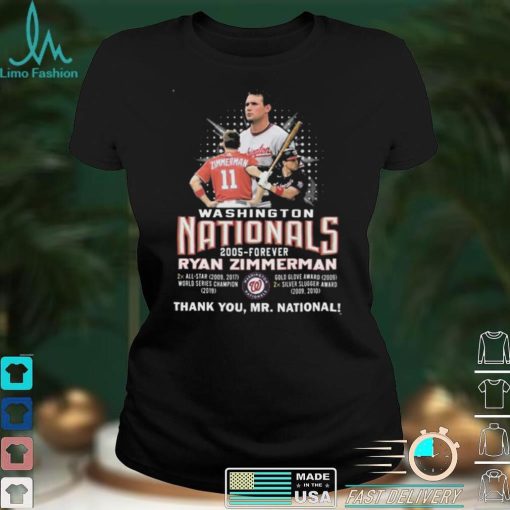 Washington Nationals 2005 forever Ryan Zimmerman thank you Mr.National shirt