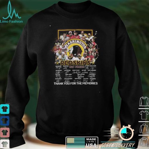 Washington Redskins 1937 forever Thank You For The Memories Shirt