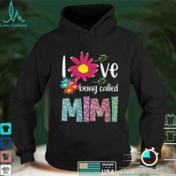 Womens I Love Being Called Mimi. Sunflower Mother's Day V Neck T Shirt