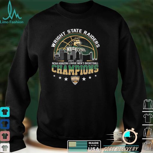 Wright State 2021 2022 NCAA Horizon League Mens Basketball Champions Graphic Unisex T Shirt, Sweatshirt