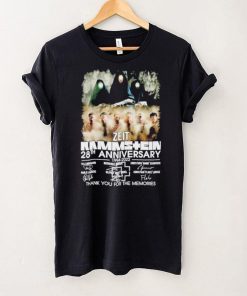 Zeit Rammstein 28th anniversary 1994 2022 thank you for the memories shirt