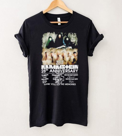 Zeit Rammstein 28th anniversary 1994 2022 thank you for the memories shirt