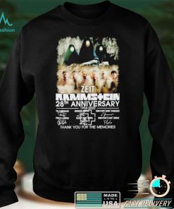 Zeit Rammstein 28th anniversary 1994 2022 thank you for the memories shirt