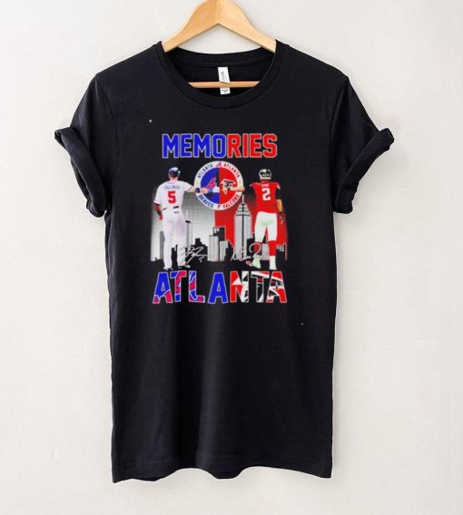 atlanta braves and atlanta falcons memories freeman and ryan signatures shirt shirt