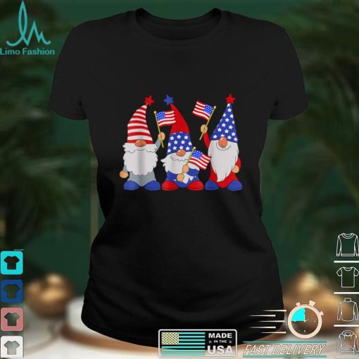 4th Of July Funny Patriotic Gnomes Sunglasses American USA T Shirt