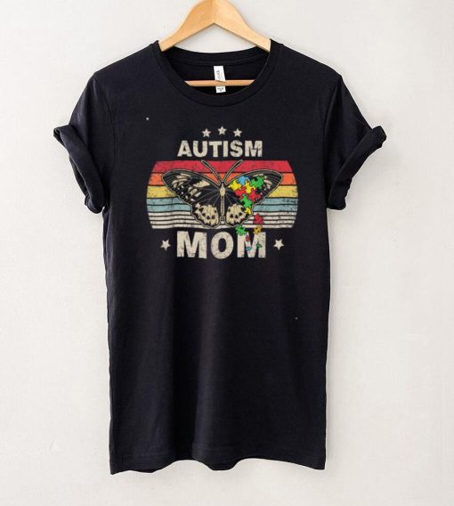 Autism Mom Proud Mom Awareness Month Mama Autistic Vintage T Shirt