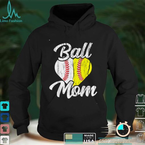 Ball Mom Baseball Softball Mama Team Sports T Shirt