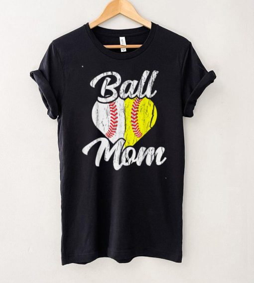 Ball Mom Baseball Softball Mama Team Sports T Shirt