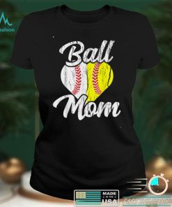 Ball Mom Baseball Softball Mama Team Sports T Shirt