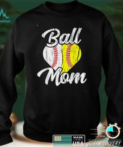 Ball Mom Baseball Softball Mama Team Sports T Shirt