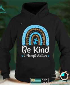 Be Kind Autism Awareness Leopard Rainbow Choose Kindness T Shirt