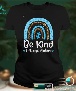 Be Kind Autism Awareness Leopard Rainbow Choose Kindness T Shirt