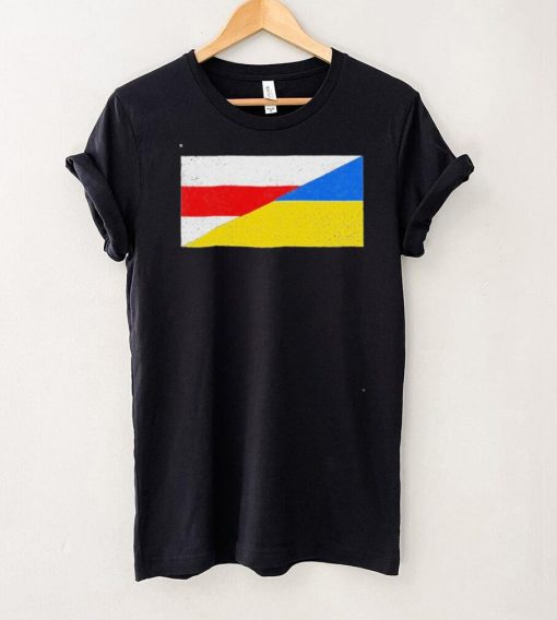 Belarus Ukraine Flag Belarusian Ukrainian Pride Nationality T Shirt