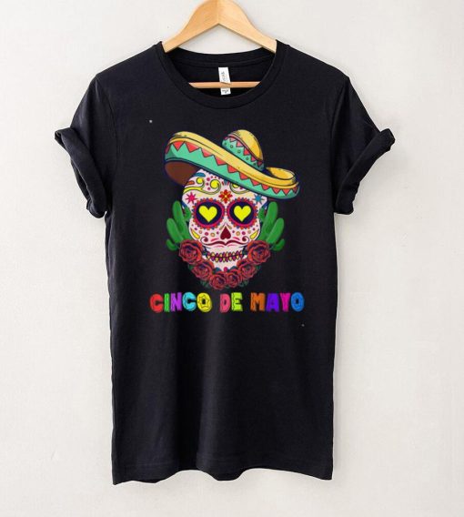 Cinco De Mayo Mexican Cross Sunglasses Skull Mustache Fiesta T Shirt