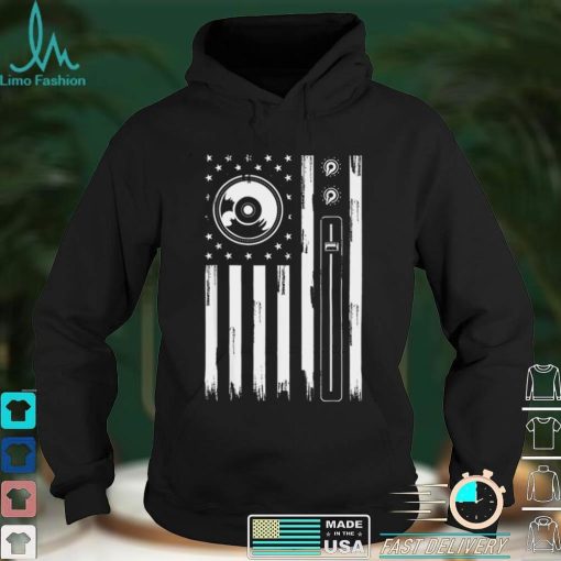 Cool Music Producer For Men Women American Flag Patriotic DJ T Shirt