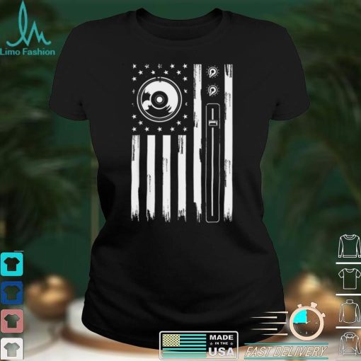 Cool Music Producer For Men Women American Flag Patriotic DJ T Shirt